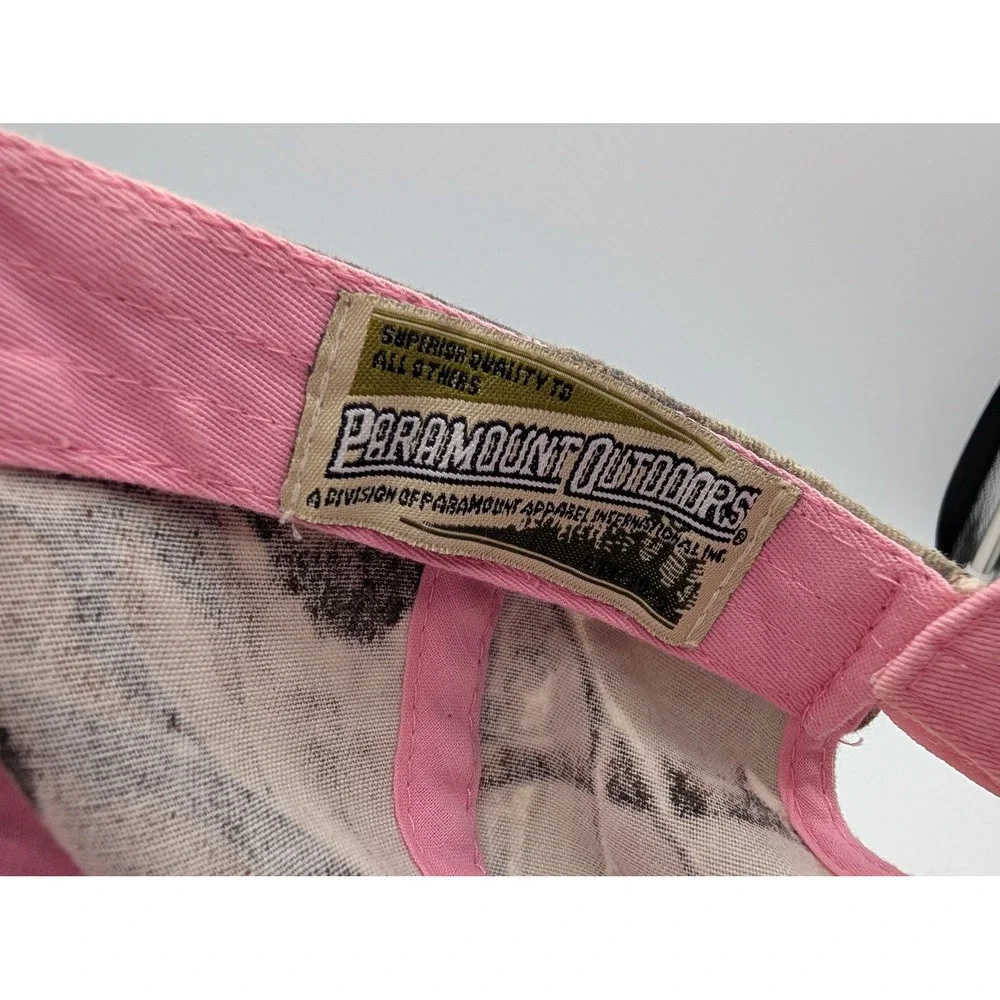 Paramount Outdoors Team Realtree Camo Pink Rhinestone Adjustable Hat Cap 258
